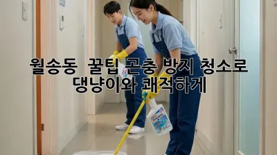 월송동 🏡 꿀팁! 곤충 방지 청소로 댕냥이와 쾌적하게! ✨